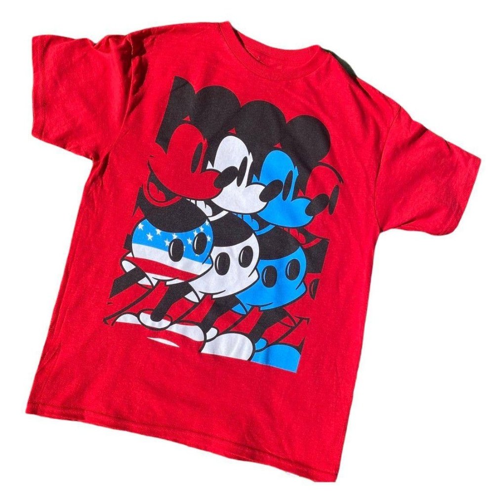 Disney Mickey Mouse Patriotic T Shirt - Picture 1 of 3